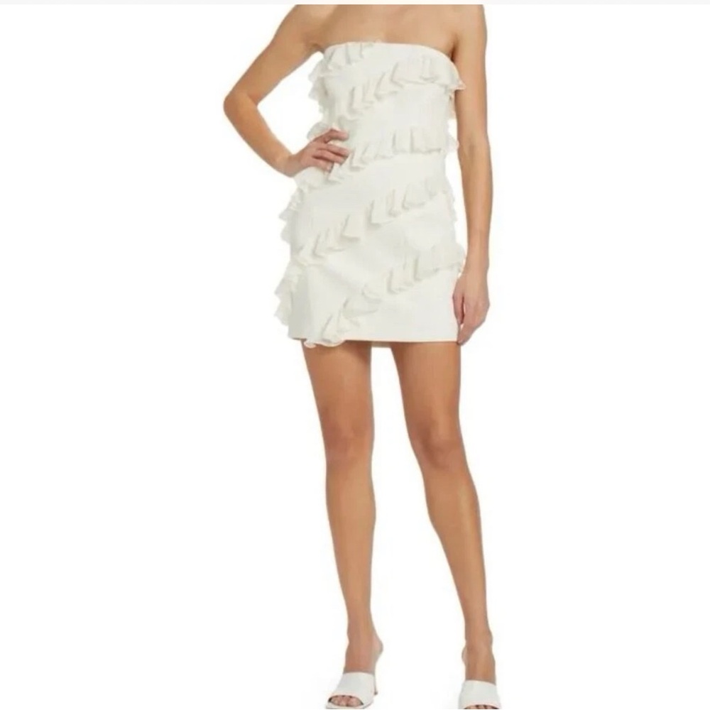 Cinq a Sept Nanette Ruffled Mini Dress Sz 4